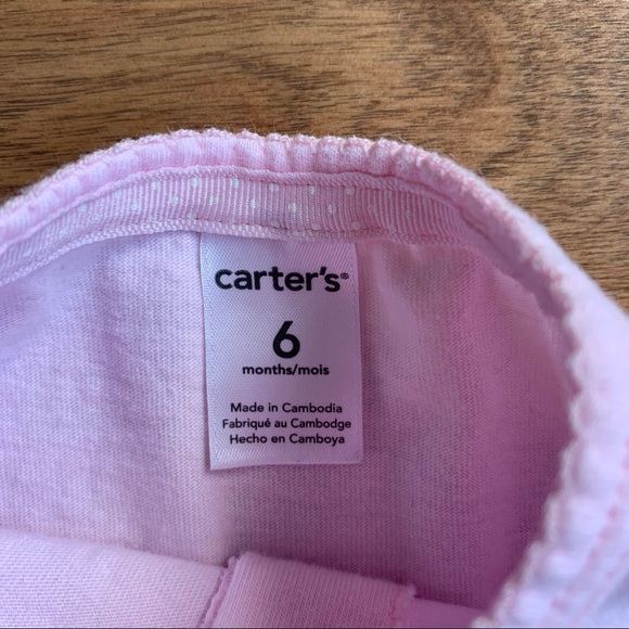 3/$10 CARTERS Baby girl cardigan 6m - Picture 3 of 4